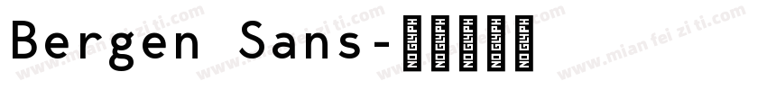 Bergen Sans字体转换